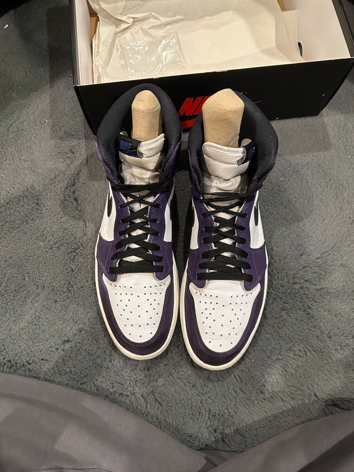 Jordan 1 High Court Purple Gr. 46 (Jordan 4, Bape ) in Bochum