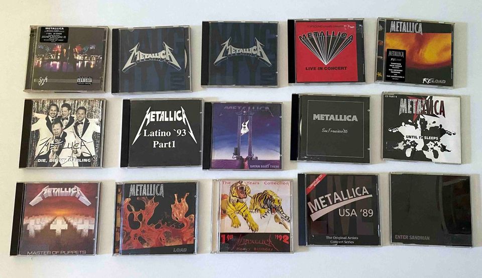 15 x CD METALLICA Live Alben Maxis Bootleg in Thüringen Erfurt kleinanzeigen.de
