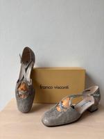 Franco Visconti Pumps mit Riemchen Gr. 39,5 in gold / grau Münster (Westfalen) - Kinderhaus Vorschau