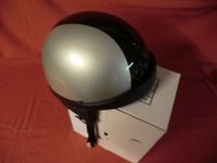 Oldtimer Motorrad Halbschalen Helm Silber Schwarz XXL BMW NSU DKW Nordrhein-Westfalen - Düren Vorschau