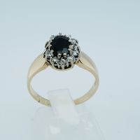 Brillant Saphir Gold Ring 585/14kt Gr.58 ca.0,24ct Brillantring Kiel - Mitte Vorschau