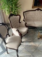 Sofa Set Biedermeier Barockstill Creme/ Braun/ Holz Nordrhein-Westfalen - Lippstadt Vorschau