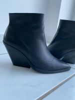 Stiefeletten/Cowboyboots Leder - schwarz ZARA Boots Nordrhein-Westfalen - Jülich Vorschau