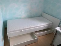 Weißes Bett 90X200cm mit Nachttisch Baden-Württemberg - Herbolzheim Vorschau