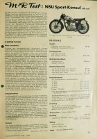 Testberichte Motorräder aus MOTOR-Rundschau, 1949 - 1955 Düsseldorf - Ludenberg Vorschau