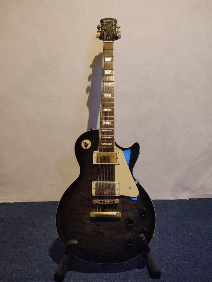 Epiphone Les Paul Ultra II Midnight Ebony E-Gitarre in Bad Salzuflen