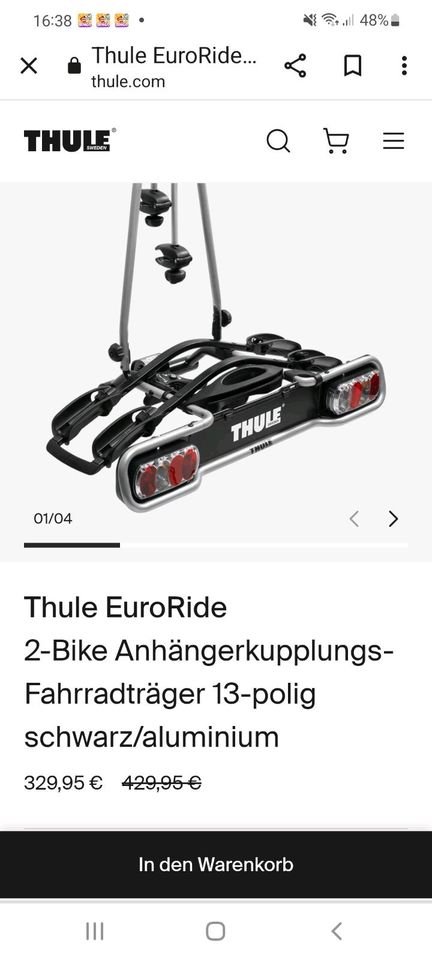 Fahrradträger Thule wie NEU 170€ in Gelsenkirchen