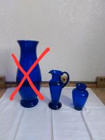 Krug, Vase, Glas, blau Sachsen - Markkleeberg Vorschau