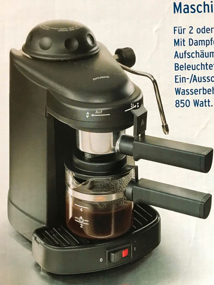 NEU-Mini Kaffemaschine Espresso 4Tassen für Camping Freizeit FeWo in Staffelde