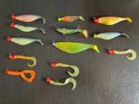 13 Gummifische mit 13 Jigg für Raubfisch Angeln Baden-Württemberg - Asperg Vorschau