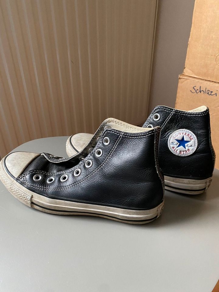 Converse All Star - Leder - schwarz - Größe 35 in Hamburg