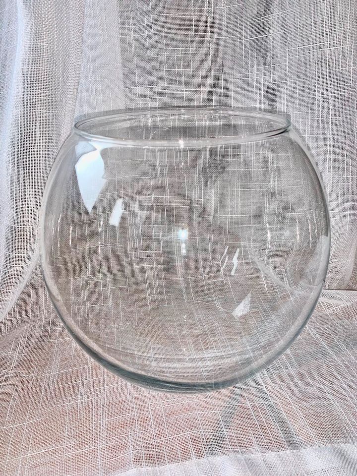 Vase inkl. Weihnachtsdeko Kugelvase Windlicht Glasgefäß in Gmund