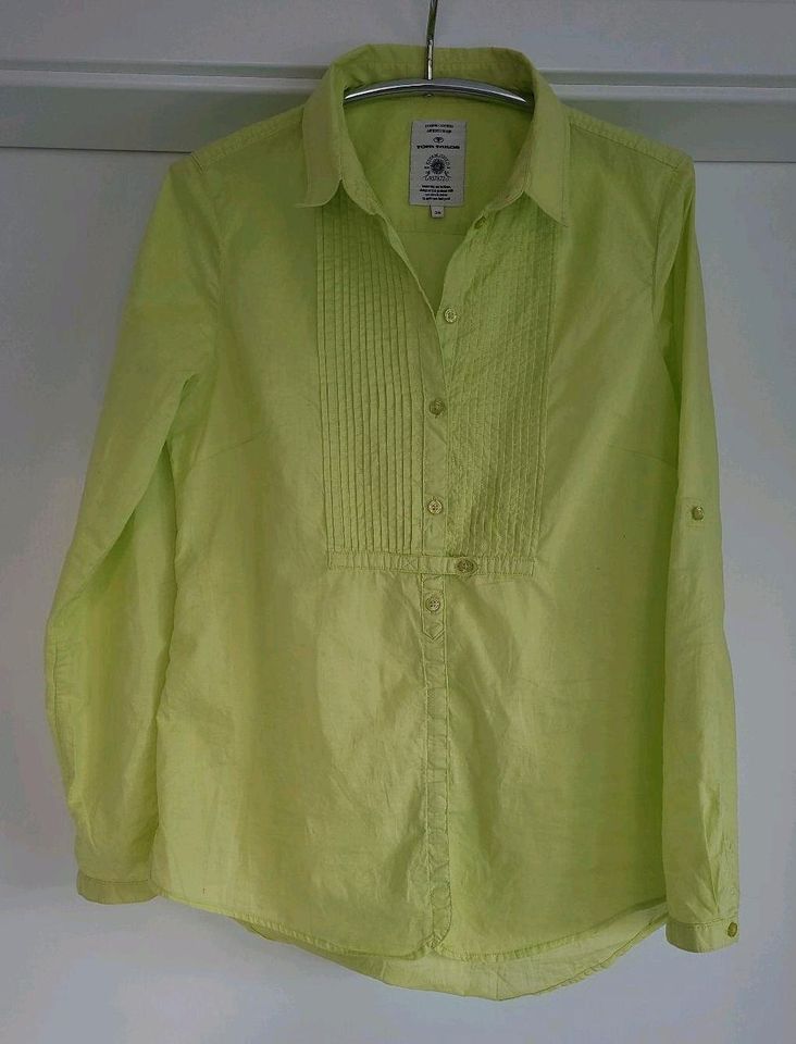 Tunika Bluse Tom Tailor 38 M langarm lemongreen (grün/gelb) in Amtzell