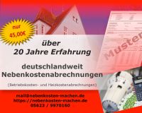 Deutschlandweit Nebenkostenabrechnungen Hessen - Edertal Vorschau