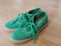 S.Oliver  Sneaker  zum Schnüren Gr. 40 grün Velours Sachsen-Anhalt - Muldestausee Vorschau
