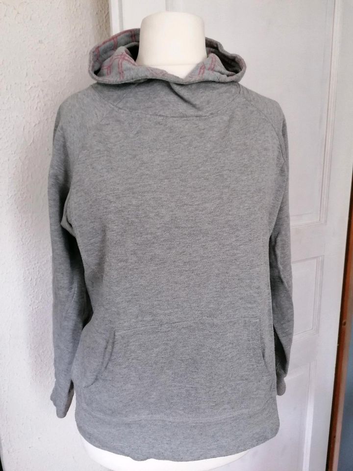 Hoodie Sweatshirt mit Kapuze grau Gr. 36/38 Rainbow in Schlitz