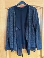 Strickjacke S.Oliver, grau/schwarz meliert, Größe 40 Hessen - Hosenfeld Vorschau