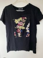 Zara Shirt T-Shirt schwarz bunt M 38 Blumen Blümchen Bayern - Aschaffenburg Vorschau