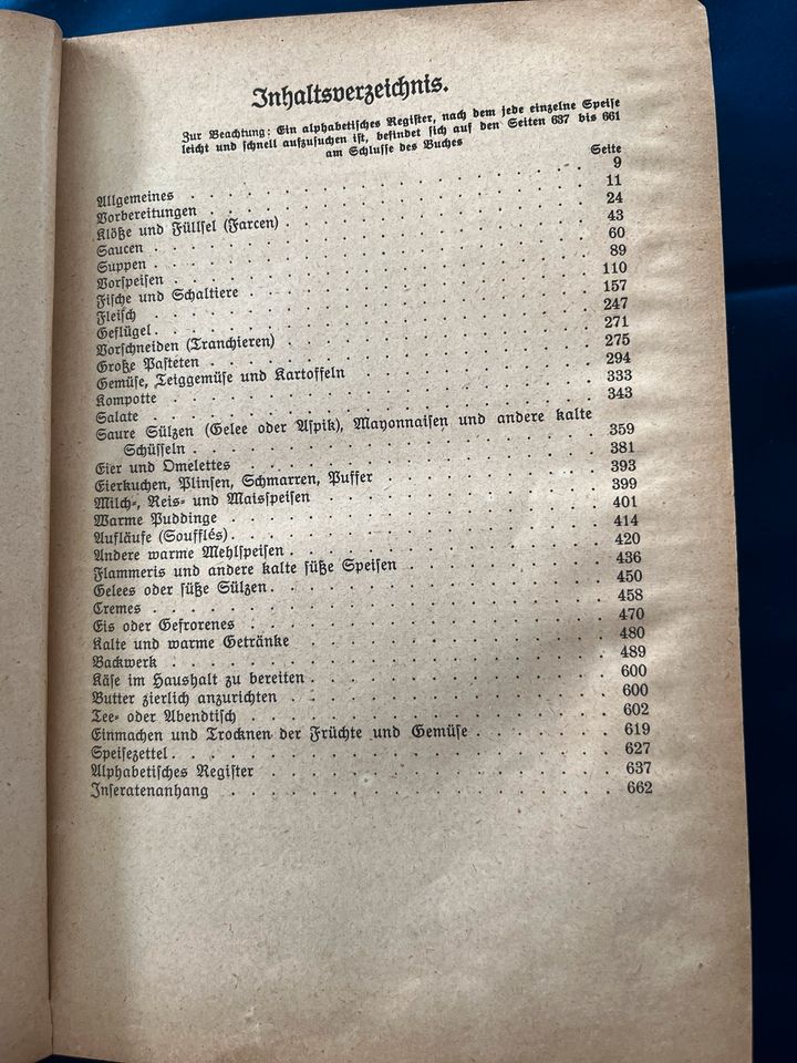 Illustriertes Kochbuch einfache und feine Küche Mary Hahn 1921 in Niestetal