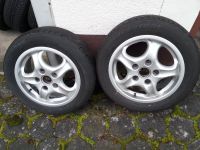 2 Porsche LM Felgen 7J x 16 Cup Design mit Sommerreifen (alt ) Hessen - Weinbach Vorschau