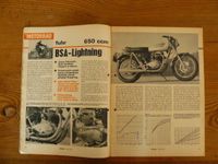 BSA A65 Lightning Test  Motorrad Heft 21/71 Hessen - Gießen Vorschau