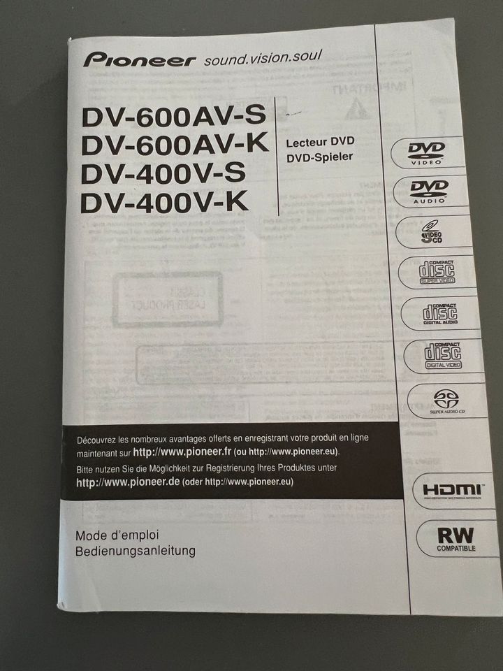 Pioneer DV-400V DVD Player US Codierung in Hamburg