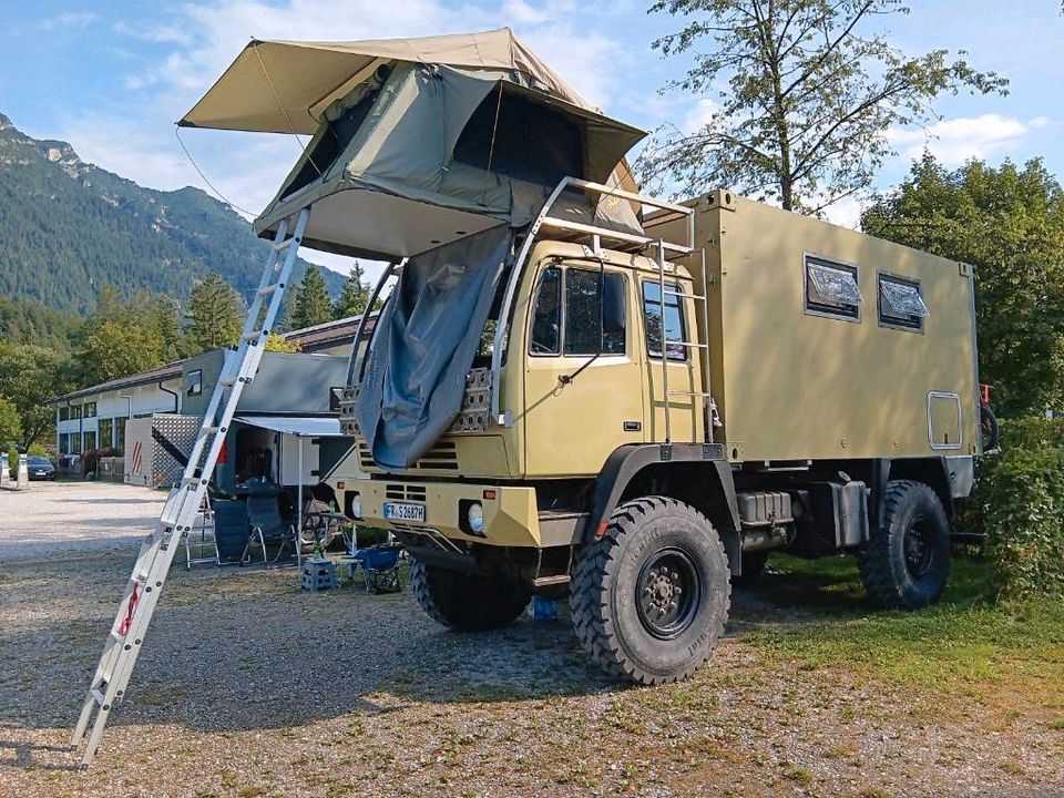 Steyr 12M18 Expeditionsmobil Allrad Wohnmobil 4x4 4 Sitzplätze in Riegel