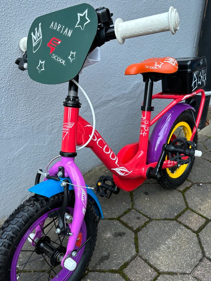 Kinderfahrrad von Scool 12“ Bunt in Birkenfeld