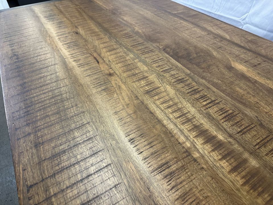 FASMAS Esstisch Tisch Teak Holz Natur Braun Metall 200 x 90 cm in Hamburg