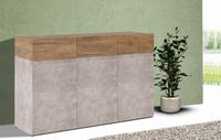 Sideboard Rimini Kommode 135x40x86cm beton kastanie 3-türig Rostock - Gross Klein Vorschau