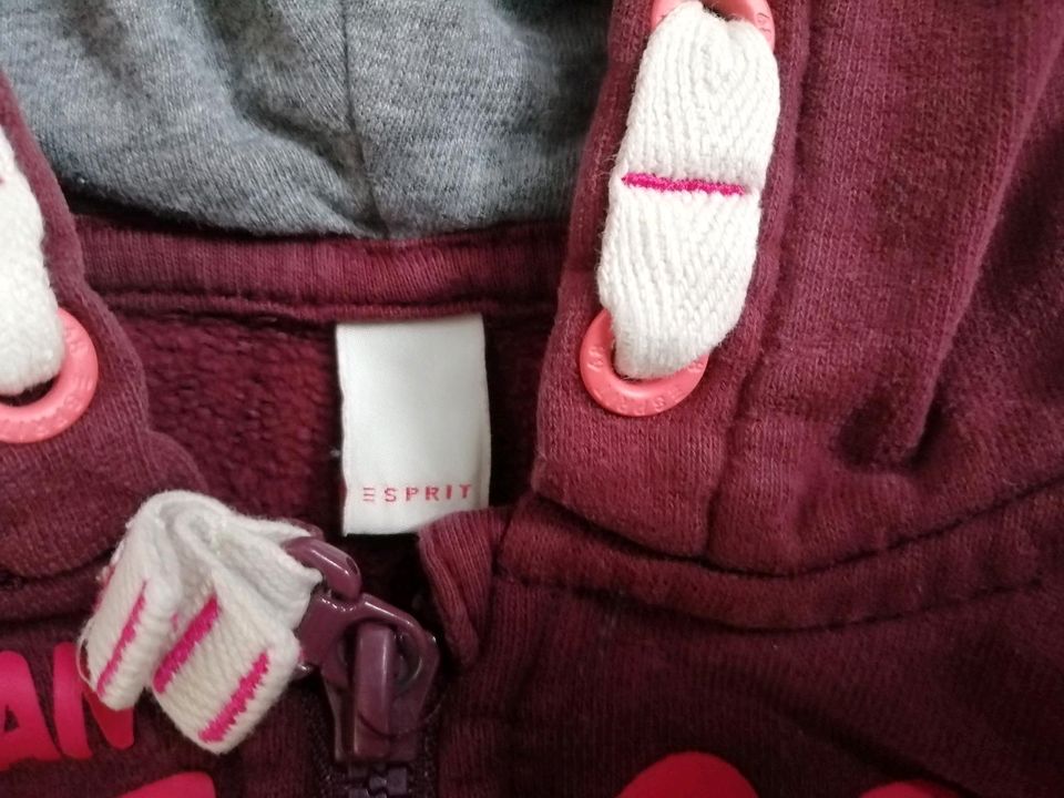 Hoodie/Weste/Kapuzenpulli Esprit Größe 92/98 in Waldbrunn