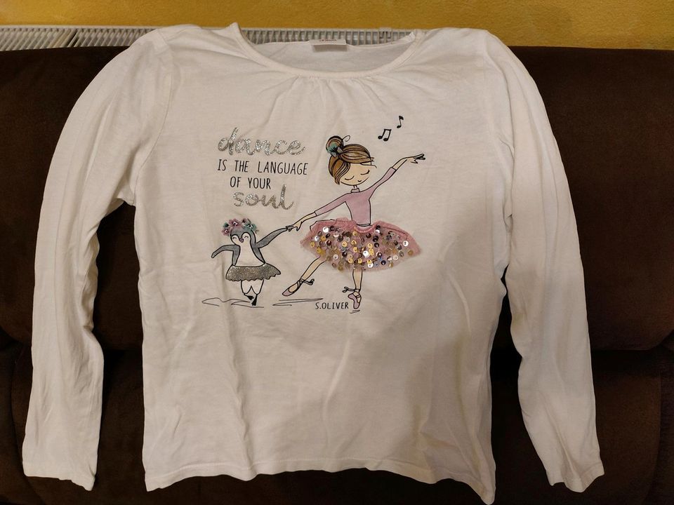 Langarmshirt von S.Oliver Gr. 140 Ballerina dance in Putzkau