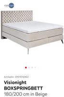 Visionight BOXSPRINGBETT 180/200 cm in Beige Rheinland-Pfalz - Ransbach-Baumbach Vorschau