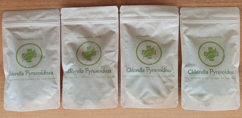 Bio Chlorella Pyrenoidosa 4 x 125 g Beutel Presslinge in Lindwedel