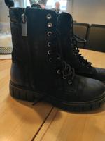 neuwertige Schnürstiefel von 5th Avenue gr. 38 in schwarz Baden-Württemberg - Sandhausen Vorschau