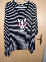 Zipfelshirt in schwarz-weiß mit Pailetten Hund Chiwawa Gr. 54 Sachsen-Anhalt - Lutherstadt Wittenberg Vorschau