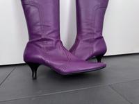 Esprit Stiefel Aubergine Lila 38 top Leder Köln - Ehrenfeld Vorschau