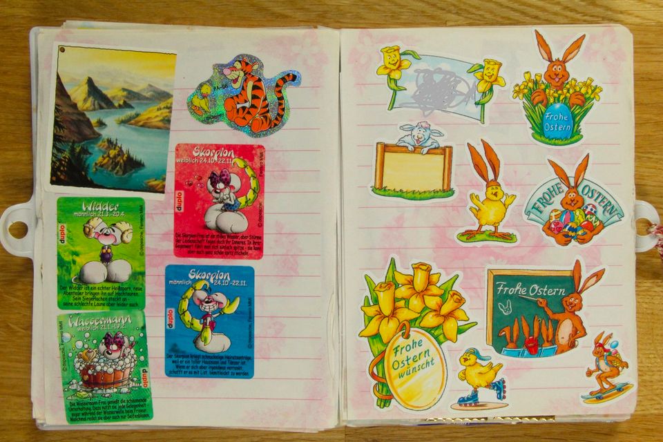 Sticker-album Sticker-sammlung 90er 90s Kindheit Aufkleber in Elze