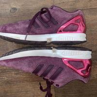Original Adidas ZX Flux Torsion Sneaker Gr. 39⅓ lila-metallic Bayern - Burglengenfeld Vorschau
