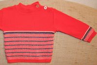 Pullover, Kinderpullover, Gr. 70, langer Arm, rot mit Muster, KIW Dresden - Prohlis-Nord Vorschau