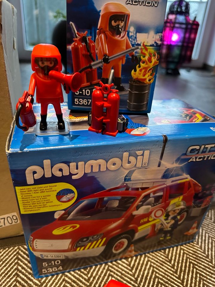 Playmobil Einsatzfahrzeuge Konvolut mit Licht & Sound OVP in Siegen