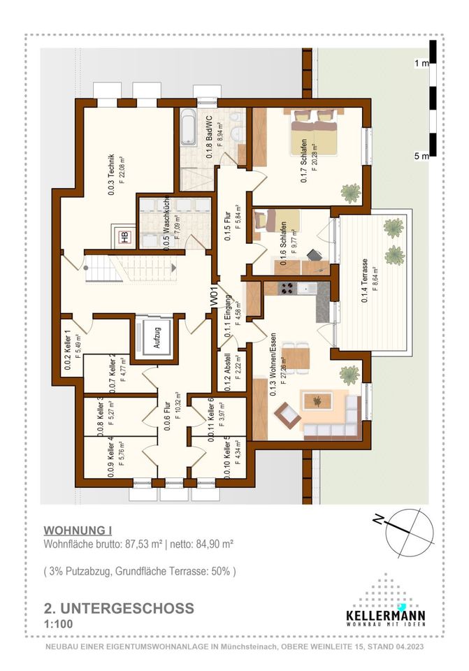 2-3-Zimmer Wohnungen mit Balkon und Aufzug - Preise auf Anfrage in Münchsteinach