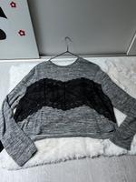 About you Pullover grau mit Spitzendetails in schwarz Nordrhein-Westfalen - Remscheid Vorschau