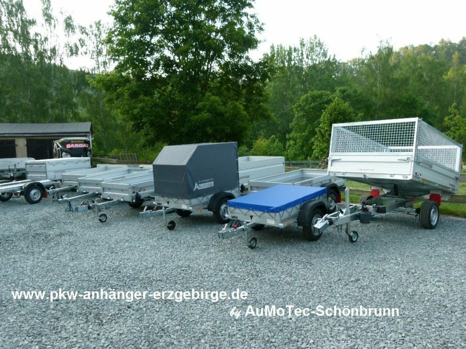 Mieten - PKW Anhänger 3 Seitenkipper ANSSEMS KSX 3500.305×178 in Wolkenstein