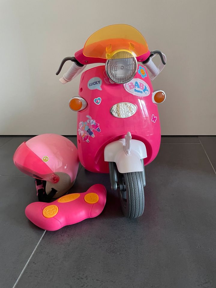 Puppe Motorrad Baby born Spielmotorrad Batteriebetrieben in Weitefeld