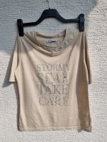 Christa Probst Damen Sommer Shirt Gr.40 beige mit Silber Schrift Baden-Württemberg - Metzingen Vorschau