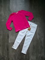 festliches Set ☆Slim Jeans + Langarmshirt☆NEU Spitze Gr.122/128 Leipzig - Lausen-Grünau Vorschau