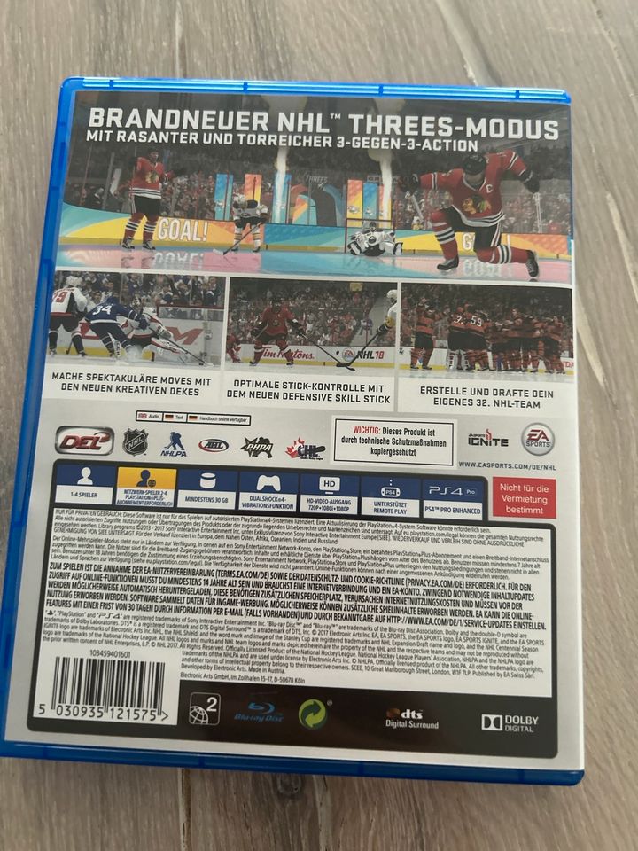 PS4 Spiel NHL 18 in Herbstein