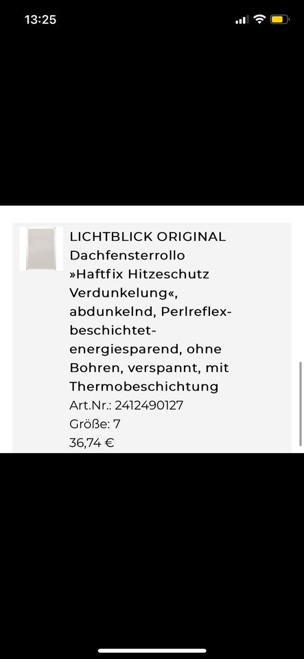 Thermo-Sonnenschutz für Dachfenster in Nordrhein-Westfalen - Marl | eBay  Kleinanzeigen ist jetzt Kleinanzeigen