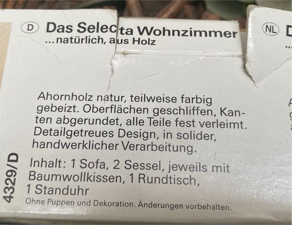 Selecta Wohnzimmermöbel für Puppenhäuser in Hamburg